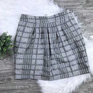 The Limited Metallic Plaid Jacquard Skirt